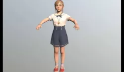 Girl  kid 3D model