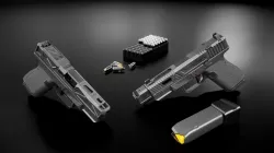 Glock 19 Tactical Handgun Low-poly  3D model