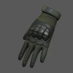 Gloves Sci-fi military combat fantasy  Low-poly  3D model