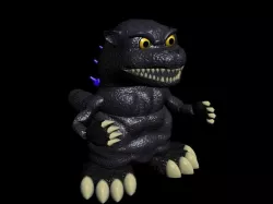 Godzilla Toy Low-poly  3D model