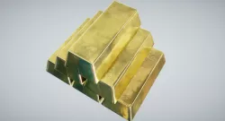  Gold Bars Low-poly  3D model