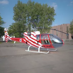 Helicopter Gazelle SA 341 3D model