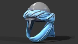 helmet 02 Low-poly  3D model