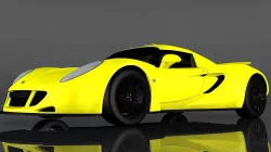 Hennessey Venom GT Low-poly  3D model