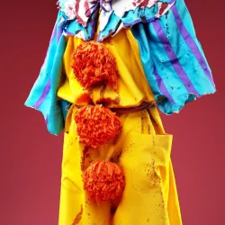 Horror Bloody Clown Costume Low-poly  3D model