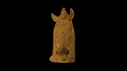 Horse in solid stl models for 3d printing 3D model