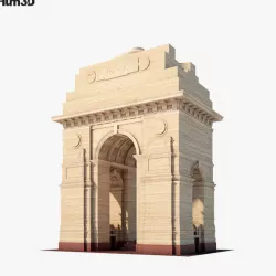 India Gate 3D model