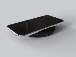 iPhone 11 Wireless Charging Pad in Black And White 3D model