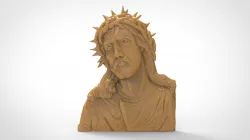 Jesus relief 3d stl models for artcam and aspire 3D model