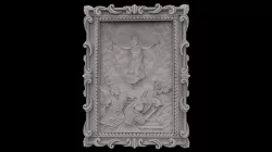 Jesus wall arts 3d stl models for artcam and aspire 3D model
