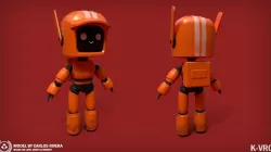  K-VRC Lowpoly 3D Model - Love Death and Robots Low-poly  3D model