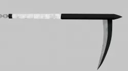 Kusarigama - Japanese Chain and Sickle - Hanzos Weapon Low-poly  3D model