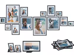L3DV05G01 - photo frames and posters set  3D model