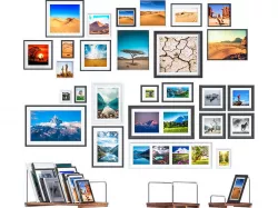 L3DV05G07 - photo frames and posters set 3D model