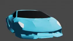 Lamborghini Low-poly Low-poly  3D model