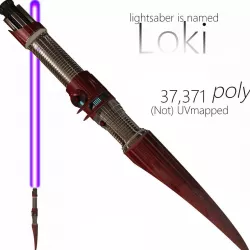 lightsaber Loki 3D model