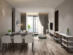 Living Room Dining Room 3D model