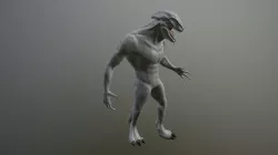 lizard-man Low-poly  3D model