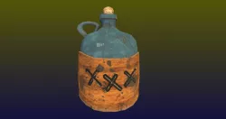 Low Poly cartoon Moonshine bottle Low-poly  3D model