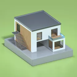 Low Poly House 3D model