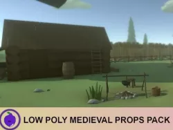 Low Poly Medieval Props Pack Low-poly  3D model
