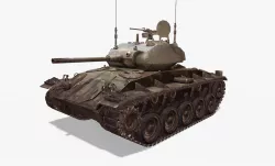 M24 Chaffee Tank Low-poly  3D model