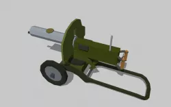 Maxim-Gun Low-poly  3D model