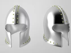 Medieval Knight Helmet 2 3D model