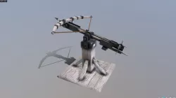 Medieval Siege Ballista Low-poly  3D model