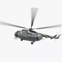 Mi-17 Czech Air Force Animated Low-poly  3D model