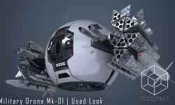 Military Drone Mk1 Used Look 3D model