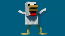 Minecraft chicken model rigged 3D model