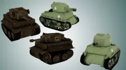 Mini Tanks  3D Model Collection