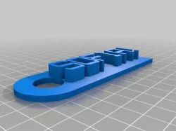 My Customized Message Keychain