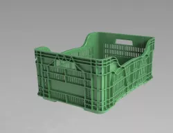 Plastic crate 3D model