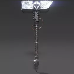 Power Hammer of Blood Angels Terminator 3D model