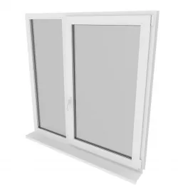 PVC window 3D model