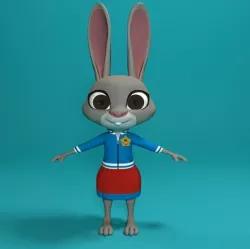 Rabbit for Olympiad 3D model 3D model
