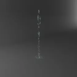 Realistic Water Jet Exterior Fountains Animation 3D model