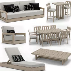 RH Outdoor Costa Collection 3D model