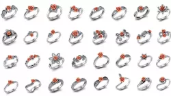 Rings Collection  - Rose Flower - 32 Files 
