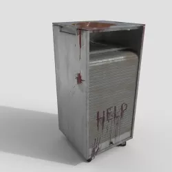 Roll-up Door Cabinet Low-poly  3D model
