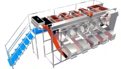 Rope Size Grader Machine Low-poly  3D model