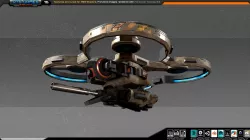RTS - 16 Quad Drone Low-poly  3D model