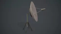 Satellite Dish Antenna PBR VR Low-poly  3D model