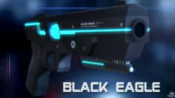 Sci-Fi Gun Black Eagle Low-poly  3D model