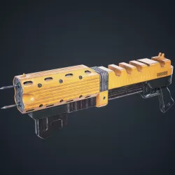 Sci Fi Gun Spark Low-poly  3D model