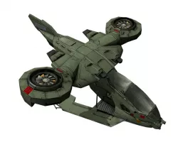 Sci-Fi Helicopter Low-poly  3D model