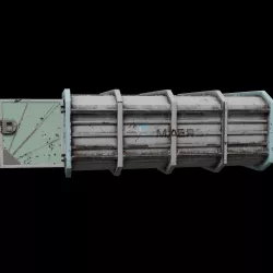 Scifi container Low-poly  3D model