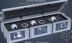 SciFi Drone Megapack 3D Model Collection
